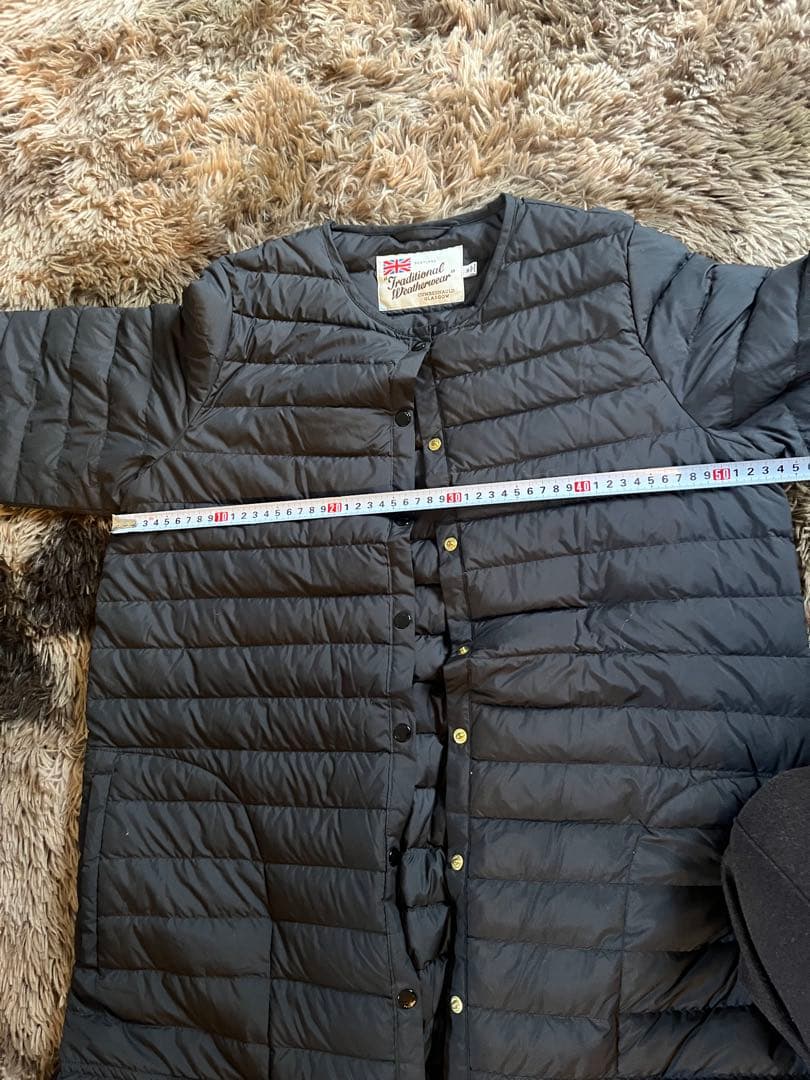 Traditional Weatherwear ブラックダウンジャケット　36