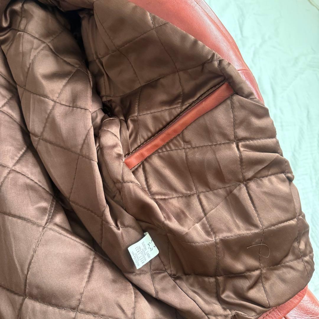 美品☆アメリカンノスタルジア　ライダース　シングル　ジャケット　本革　レザー