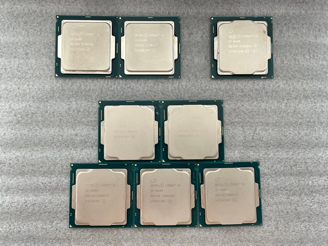 Intel Core i5-9500、i3-6100/8100CPU まとめ売り