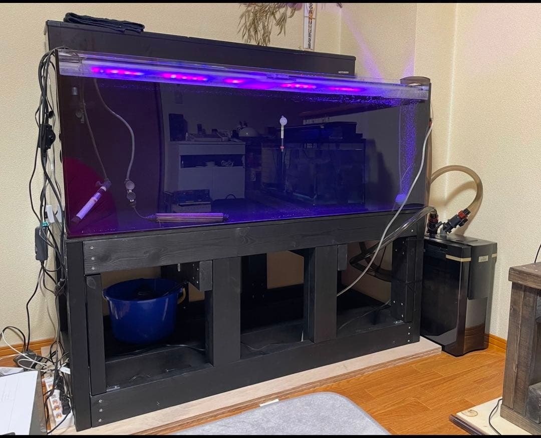 最終値下げ！1200 アクリル水槽 4面ブラック レア 一式セット 大型