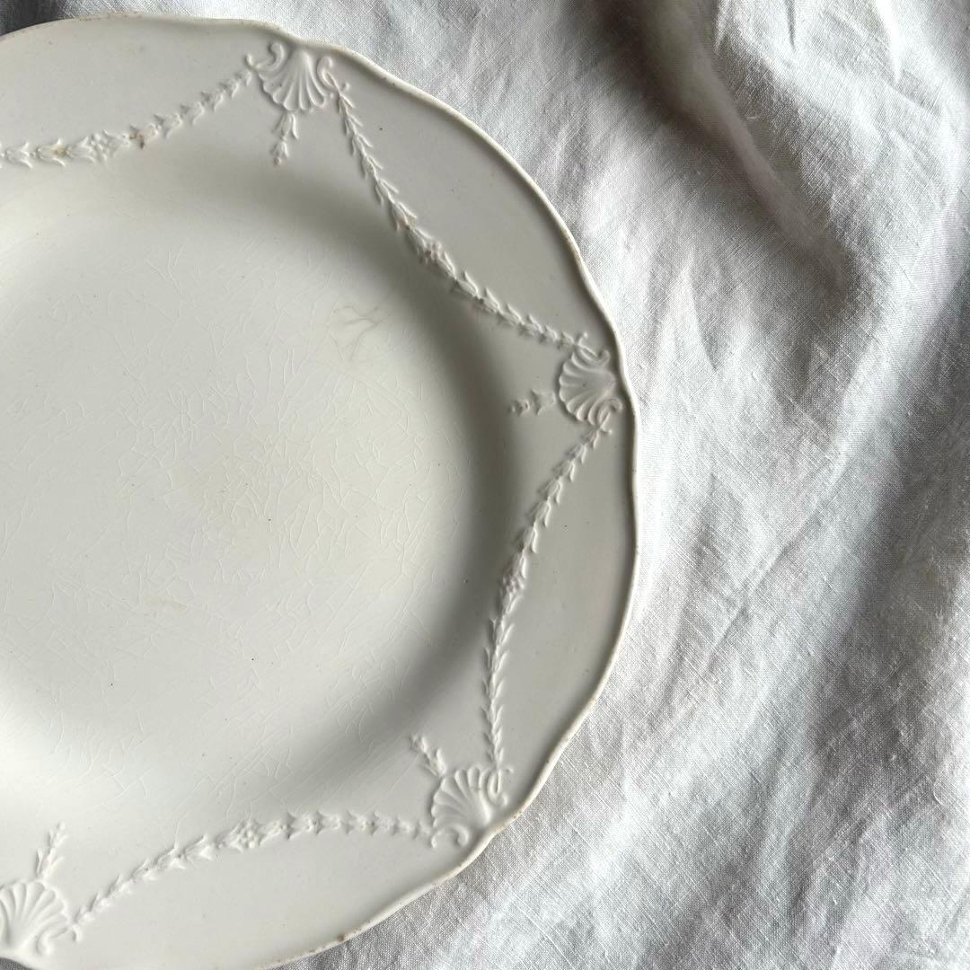 ミントン　レリーフプレート　ディナー　大皿　26.5㎝　フランスアンティーク