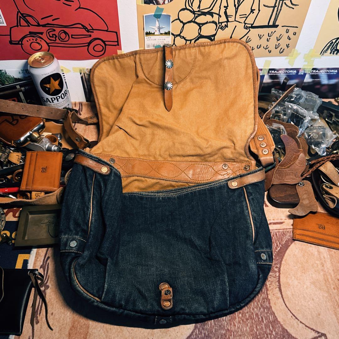 RRL クラシックデニム メッセンジャーバッグ
