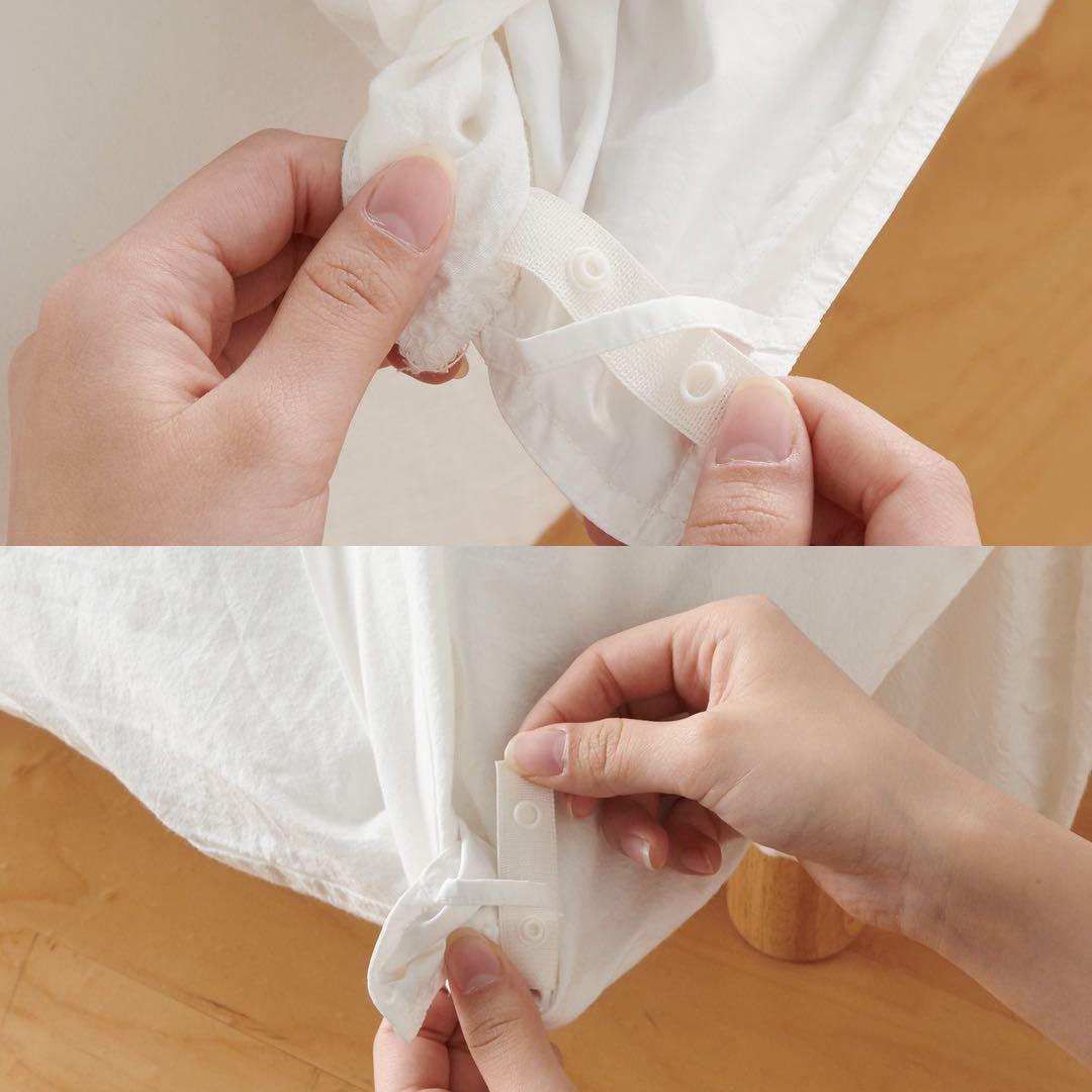 【廃盤】無印良品 麻平織 掛ふとんカバー K キングブラウン(かんたん着脱仕様)