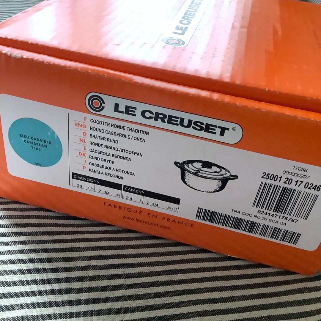 【専用】ルクルーゼジャポン正規品 ココットロンド 20センチ カリビアンブルー色