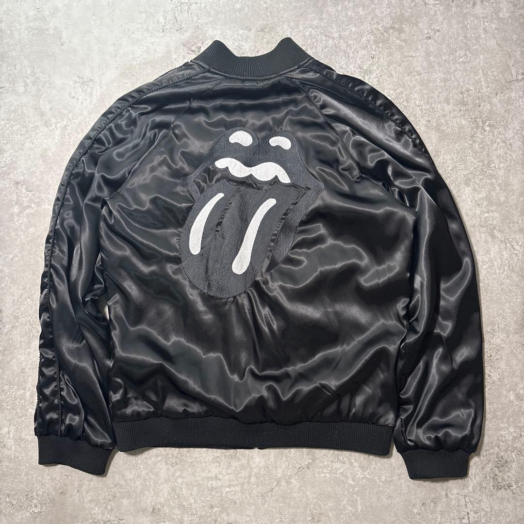 5 ジャックローズ×ローリングストーンズ 刺繍 スカジャン リバーシブル XL