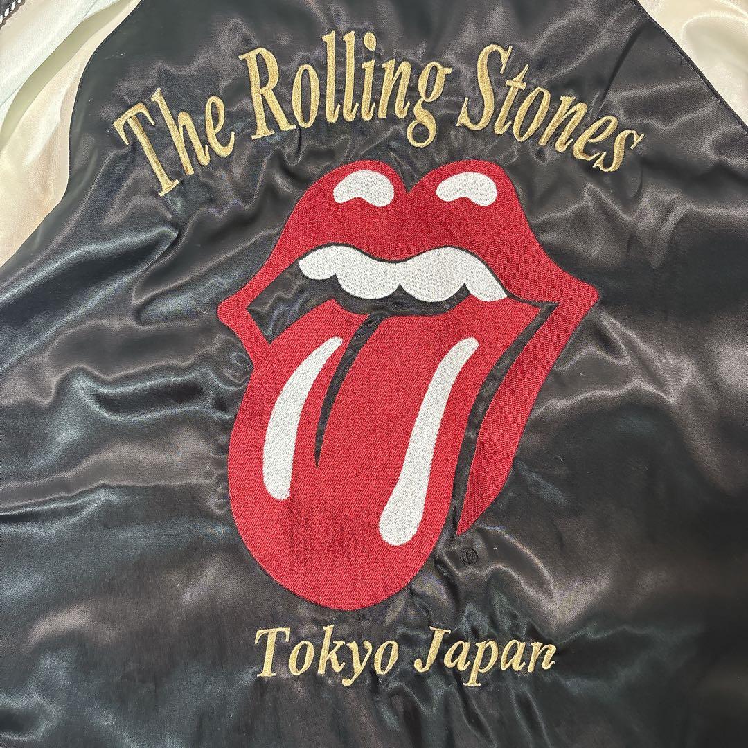 5 ジャックローズ×ローリングストーンズ 刺繍 スカジャン リバーシブル XL