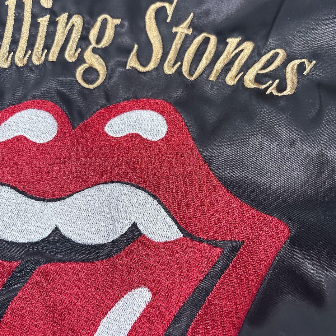 5 ジャックローズ×ローリングストーンズ 刺繍 スカジャン リバーシブル XL