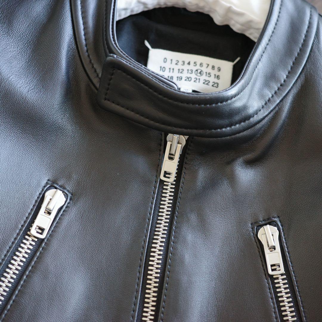 23SS Maison Margiela 5-ZIP 八の字 ライダース 48