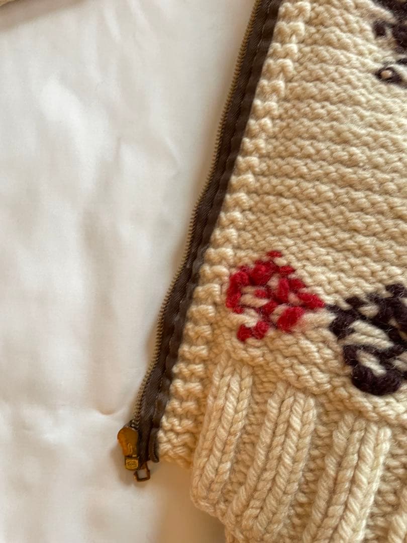 カウチン　古着　馬柄