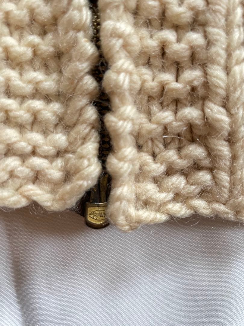 カウチン　古着　馬柄