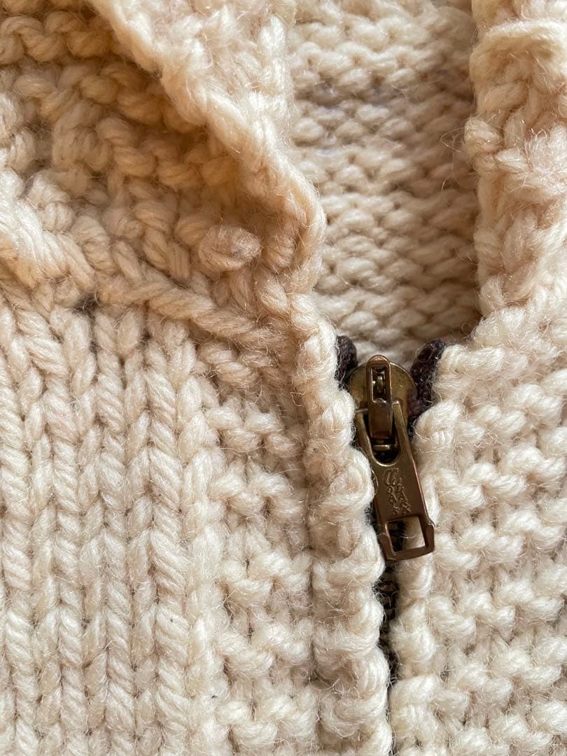 カウチン　古着　馬柄