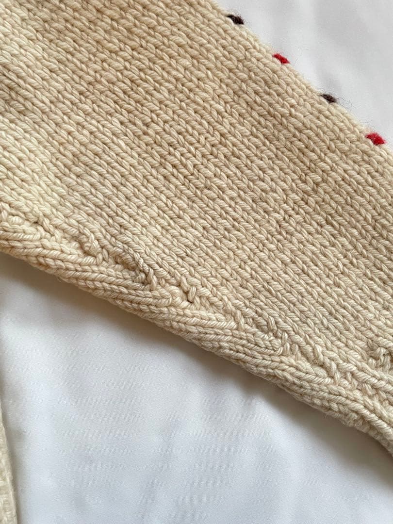 カウチン　古着　馬柄