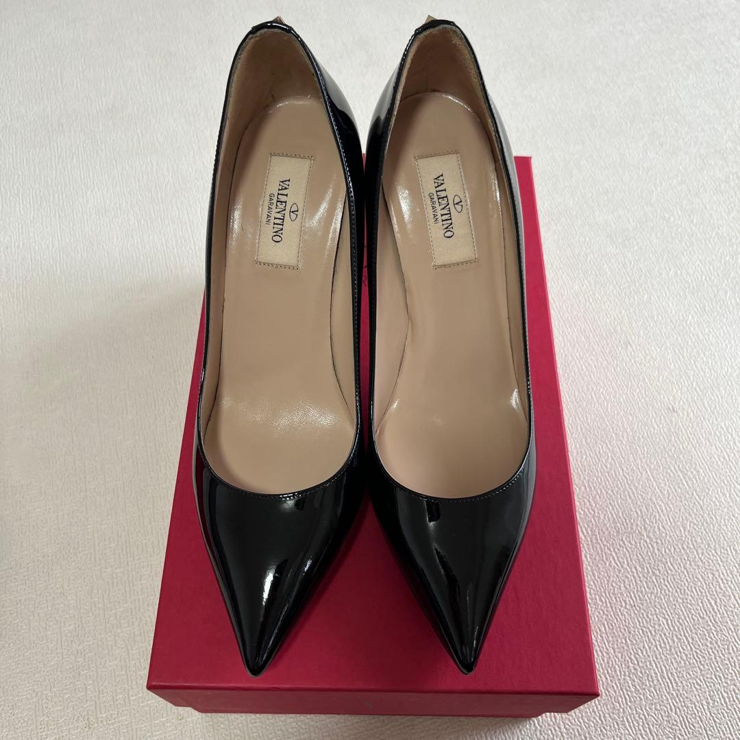 【momo】Valentino ブラックらハイヒール　38