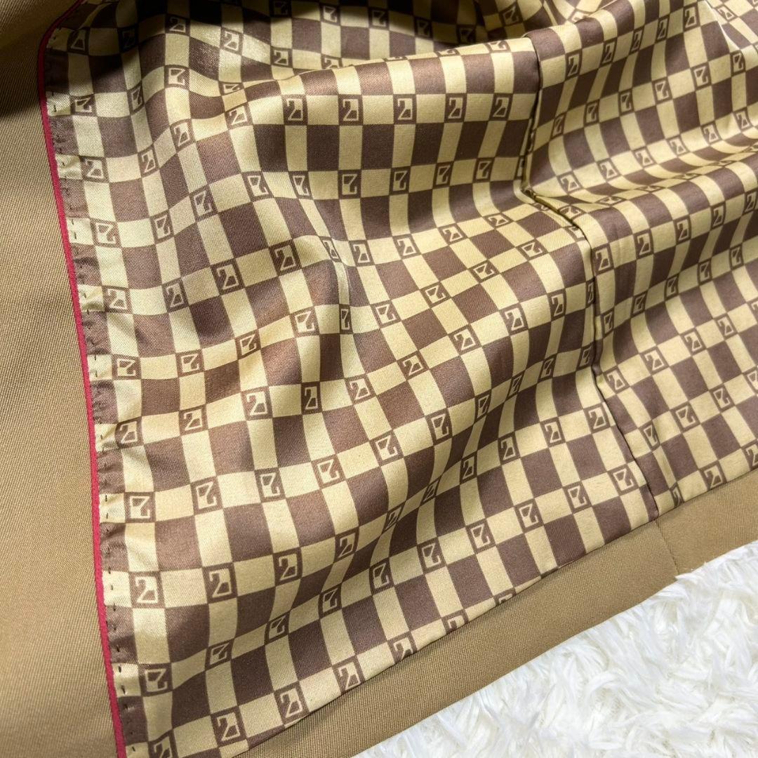 【美品】23区 トレンチコート 総柄 ベルト付き ベージュ Mサイズ