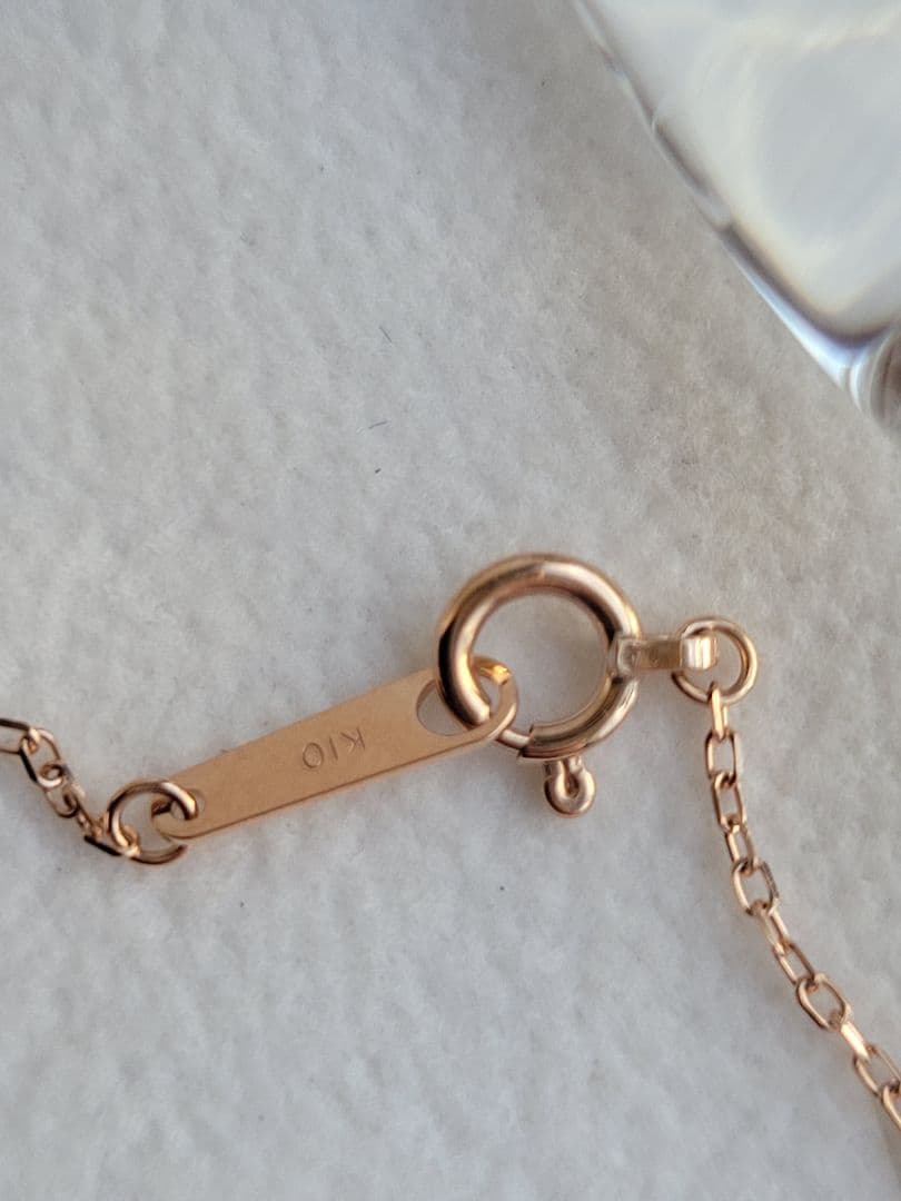 美品★Canal 4℃ K10 PGブレスレット ルビー ジルコニア