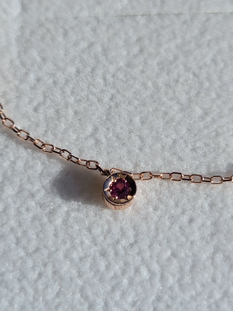 美品★Canal 4℃ K10 PGブレスレット ルビー ジルコニア