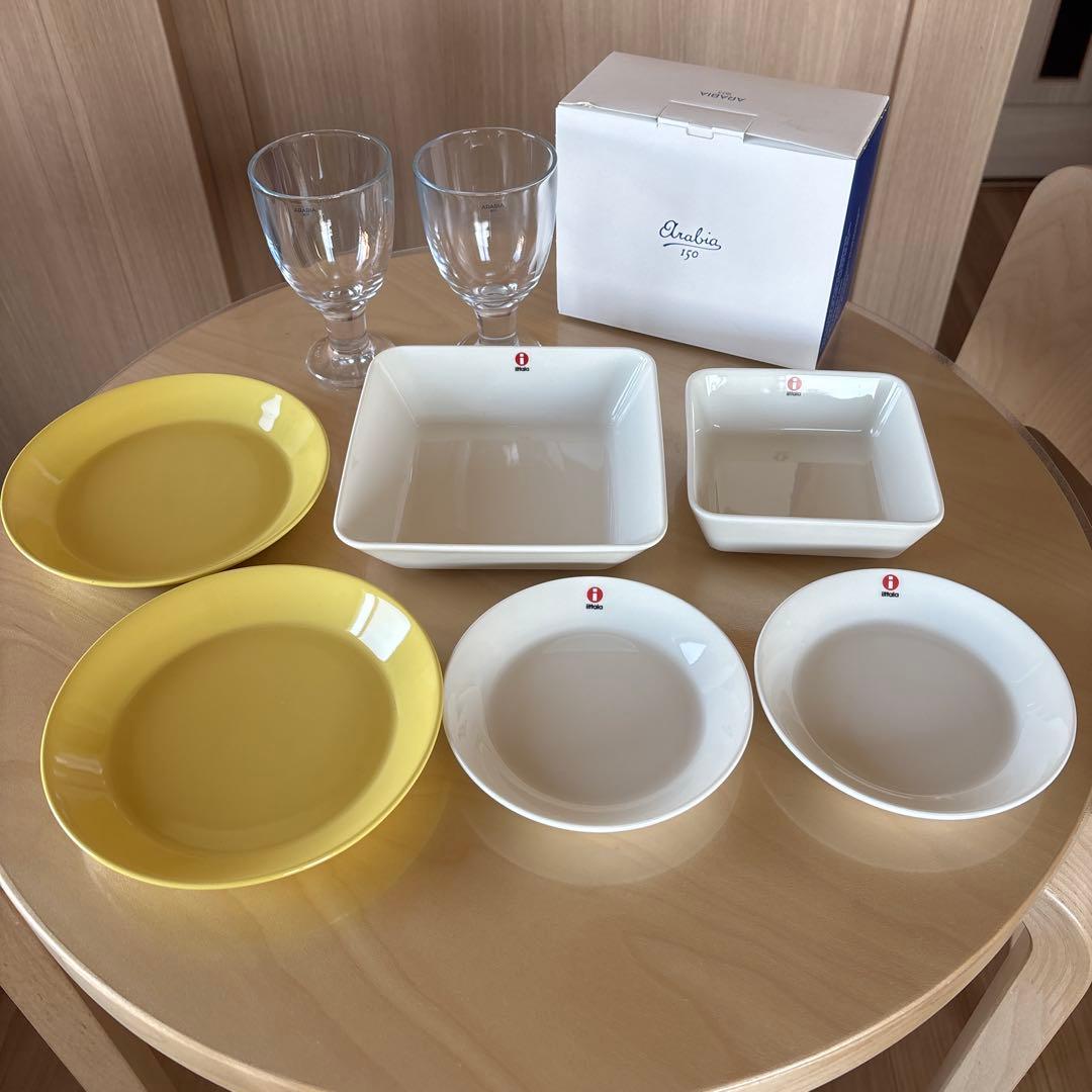 定価23000円　新品✨イッタラ　ittala プレート　アラビアグラス　セット