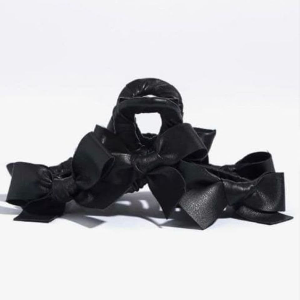 TRESSE レザーRUBAN リボンヘアクリップ