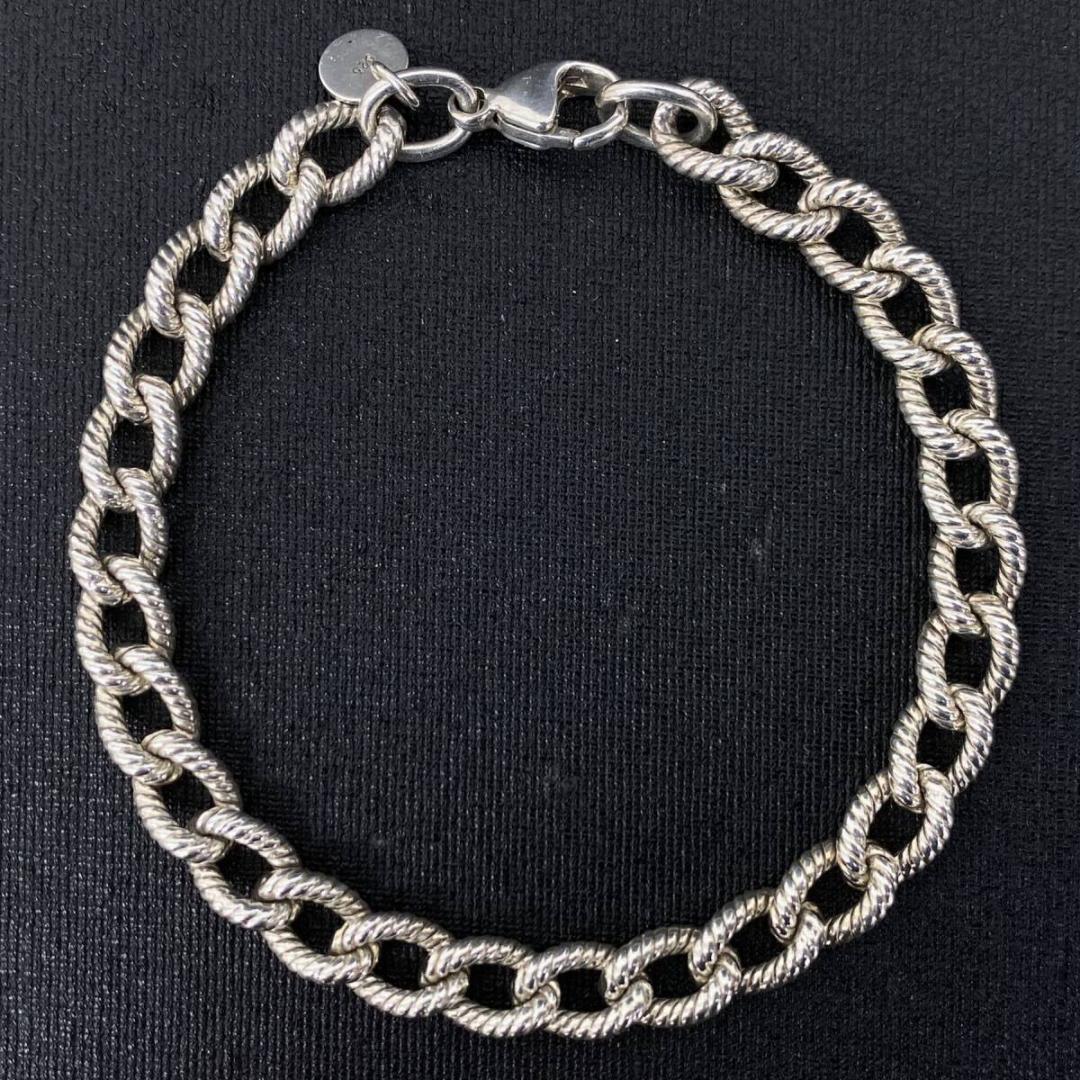 美品 OLD TIFFANY&Co シルバー925 ロープチェーン ブレスレット