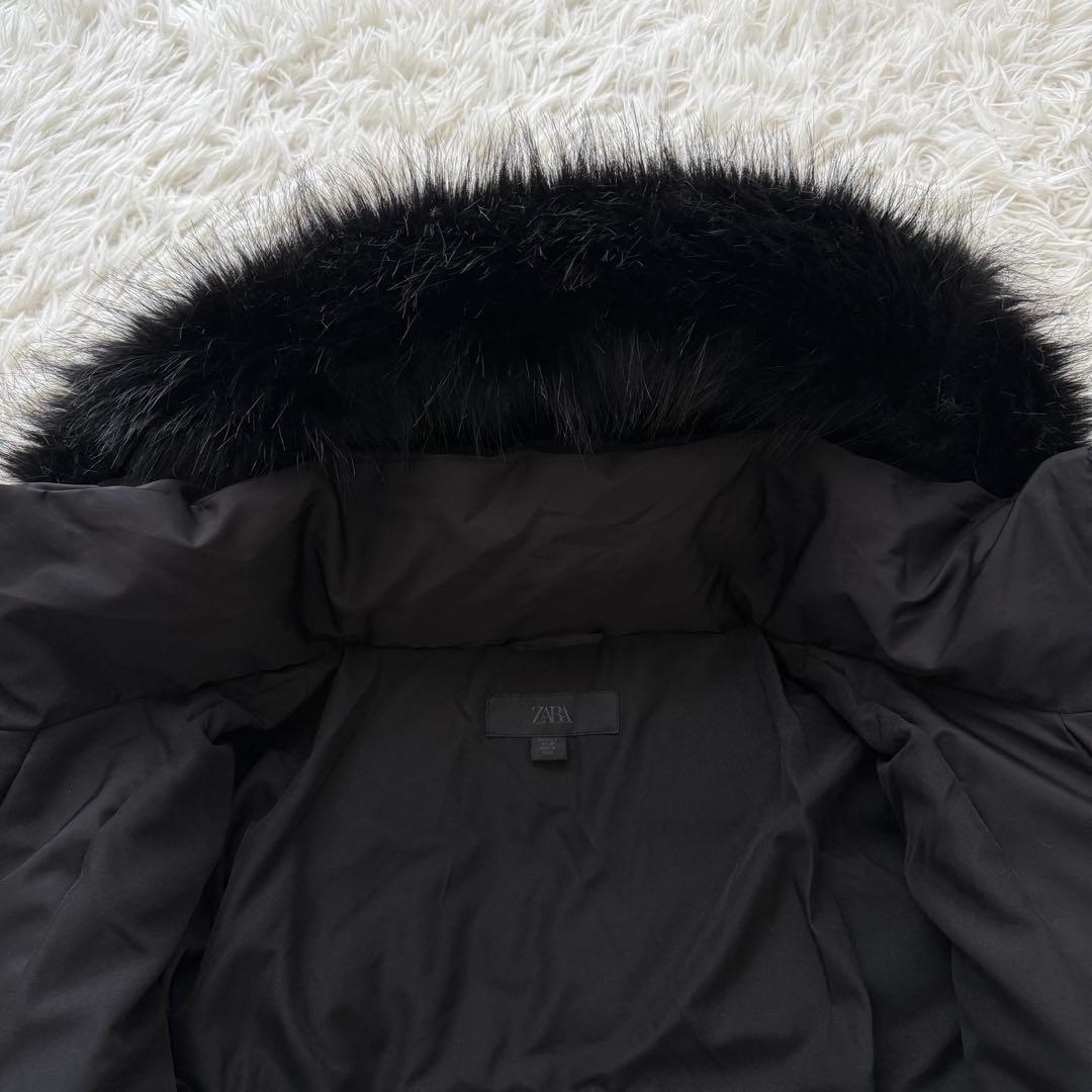 新品未使用タグ⭐︎3WAY ZARA ダウンロングコート ボア ファー付き S
