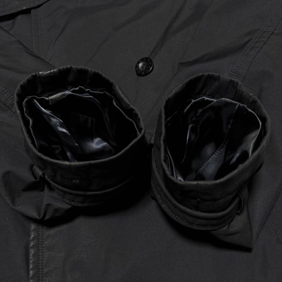 バーバリーブラックレーベル トレンチコート 裏地チェック 腰ベルト付き Lサイズ