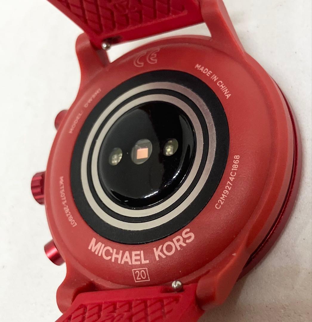 MICHAEL KORS MKT5073 赤色 スマートウォッチ
