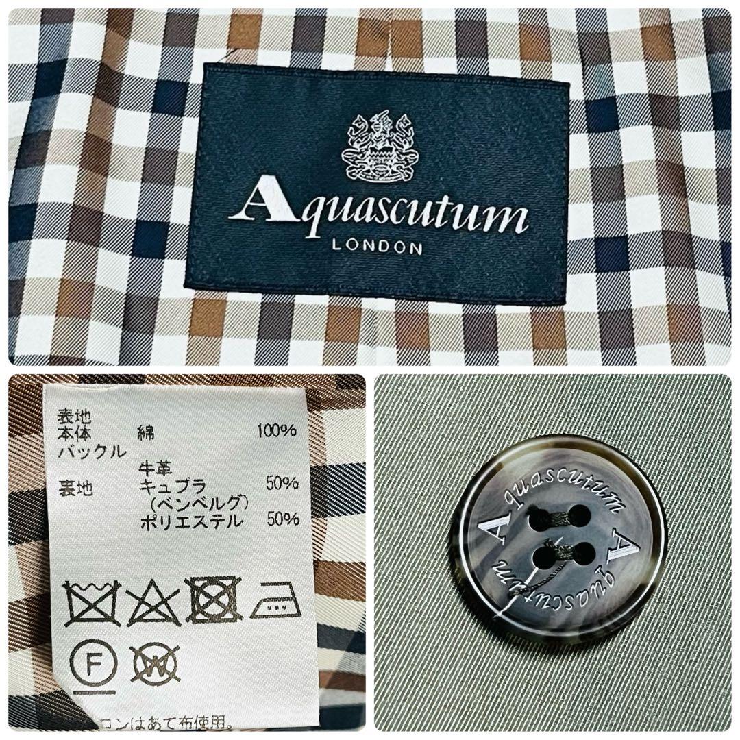 希少✨　【英国製】【玉虫】　大草直子さん着用　アクアスキュータム　トレンチコート