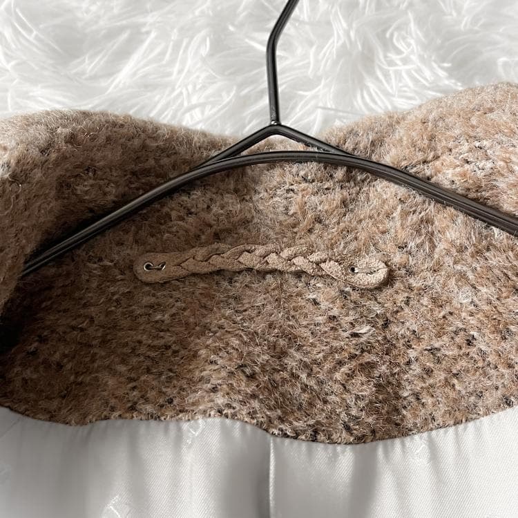 あ AIGNER アルパカ スタンドカラーロングコート