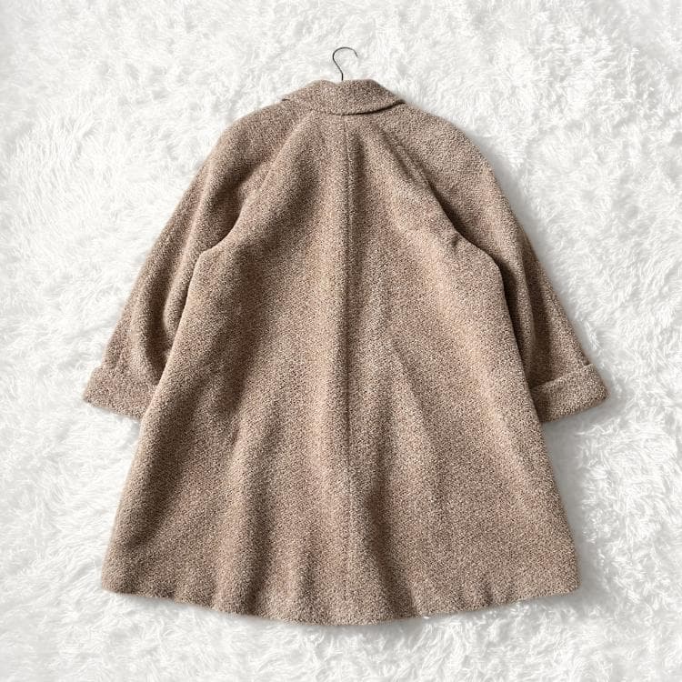 あ AIGNER アルパカ スタンドカラーロングコート