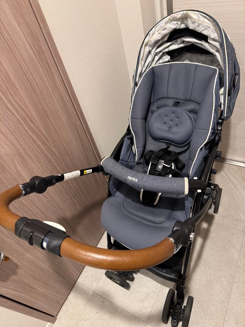 【美品】Apricaアップリカ＊折りたたみベビーカー ラクーナ AB型対面新生児