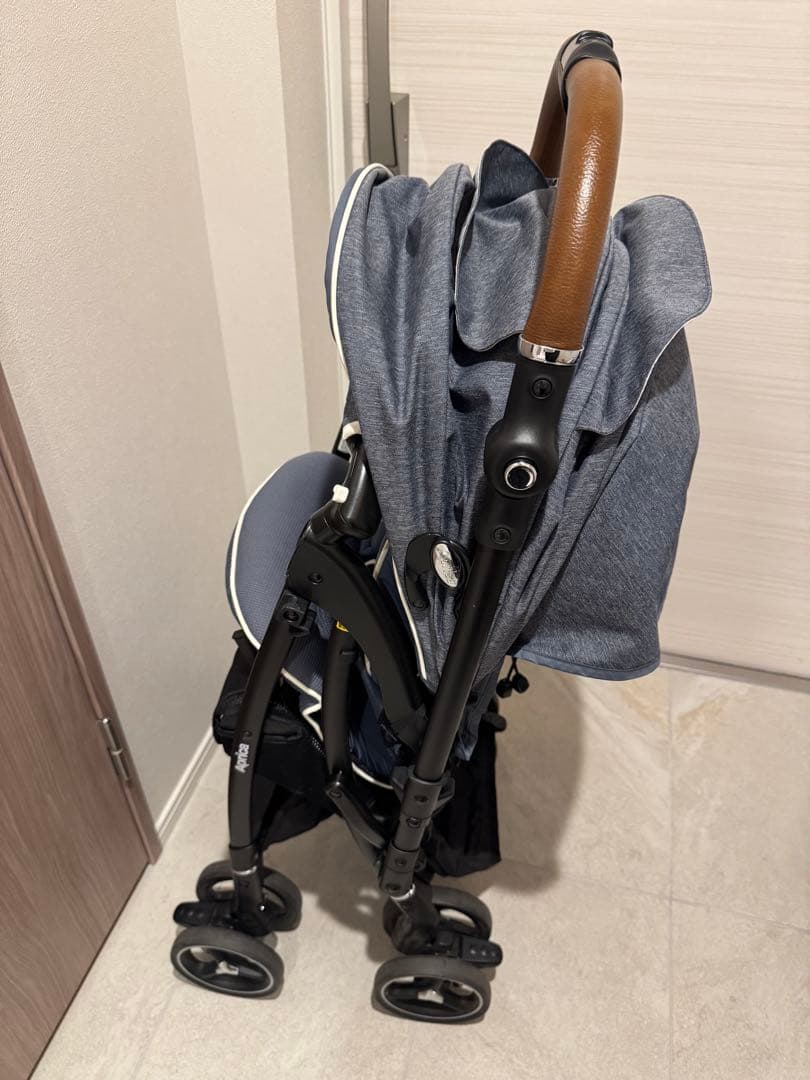 【美品】Apricaアップリカ＊折りたたみベビーカー ラクーナ AB型対面新生児