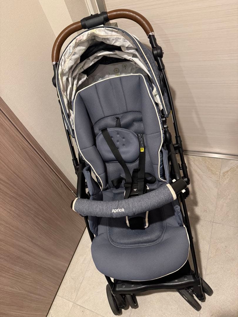 【美品】Apricaアップリカ＊折りたたみベビーカー ラクーナ AB型対面新生児