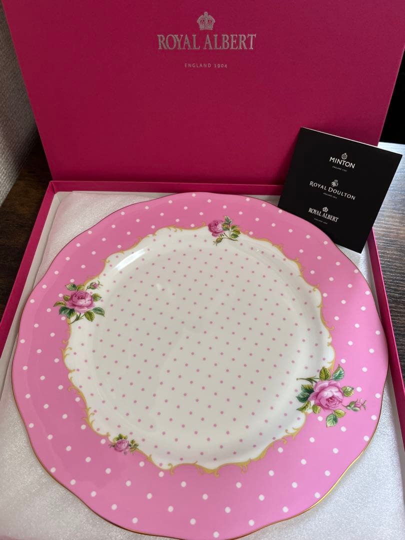 【新品希少】ロイヤルアルバート チーキー ピンク ディナープレート ヴィンテージ