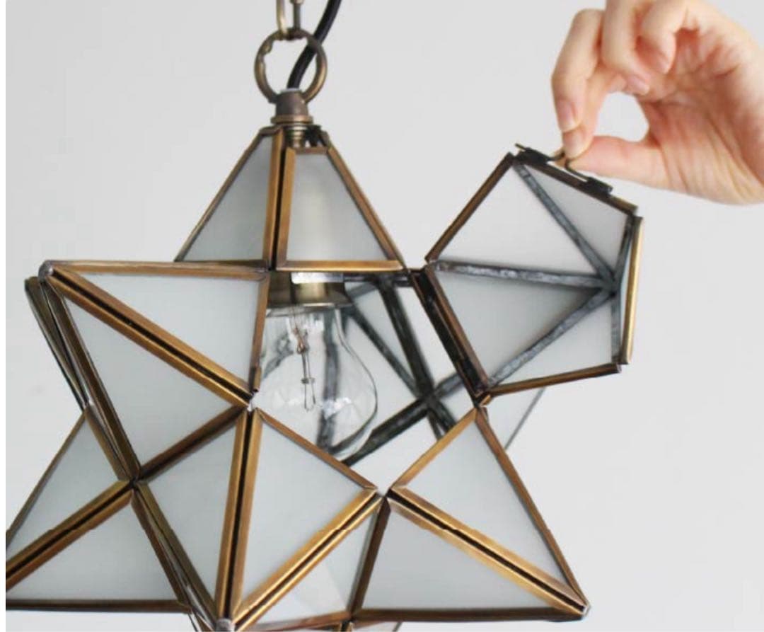 Etoile ペンダントライト 星型 ガラス E26 LED対応