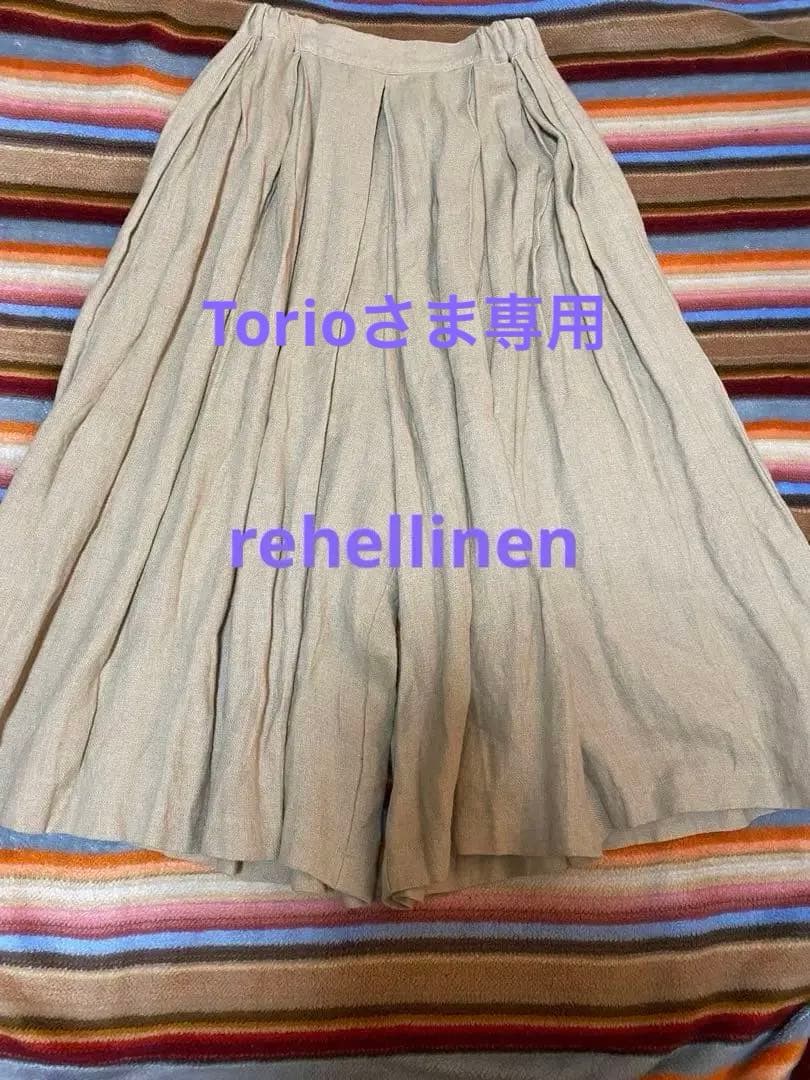 rehellinen tuck culotte ベージュ
