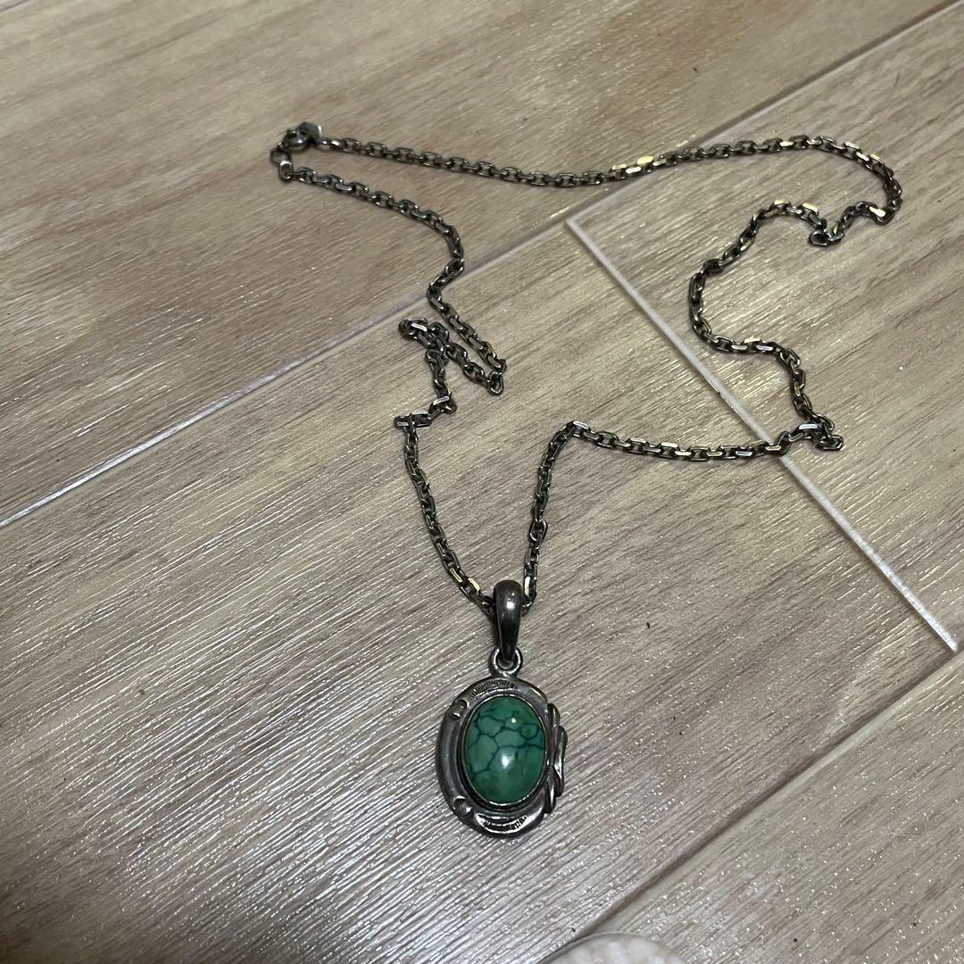 【希少レア】シルバーネックレス 925 ターコイズ アメカジ インディアン