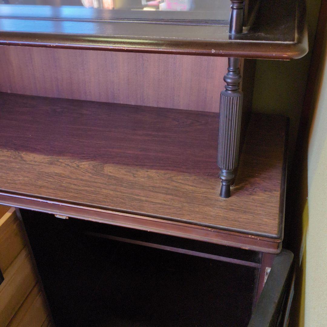 ★アンティーク茶箪笥★鎌倉彫り 違い棚 飾り棚