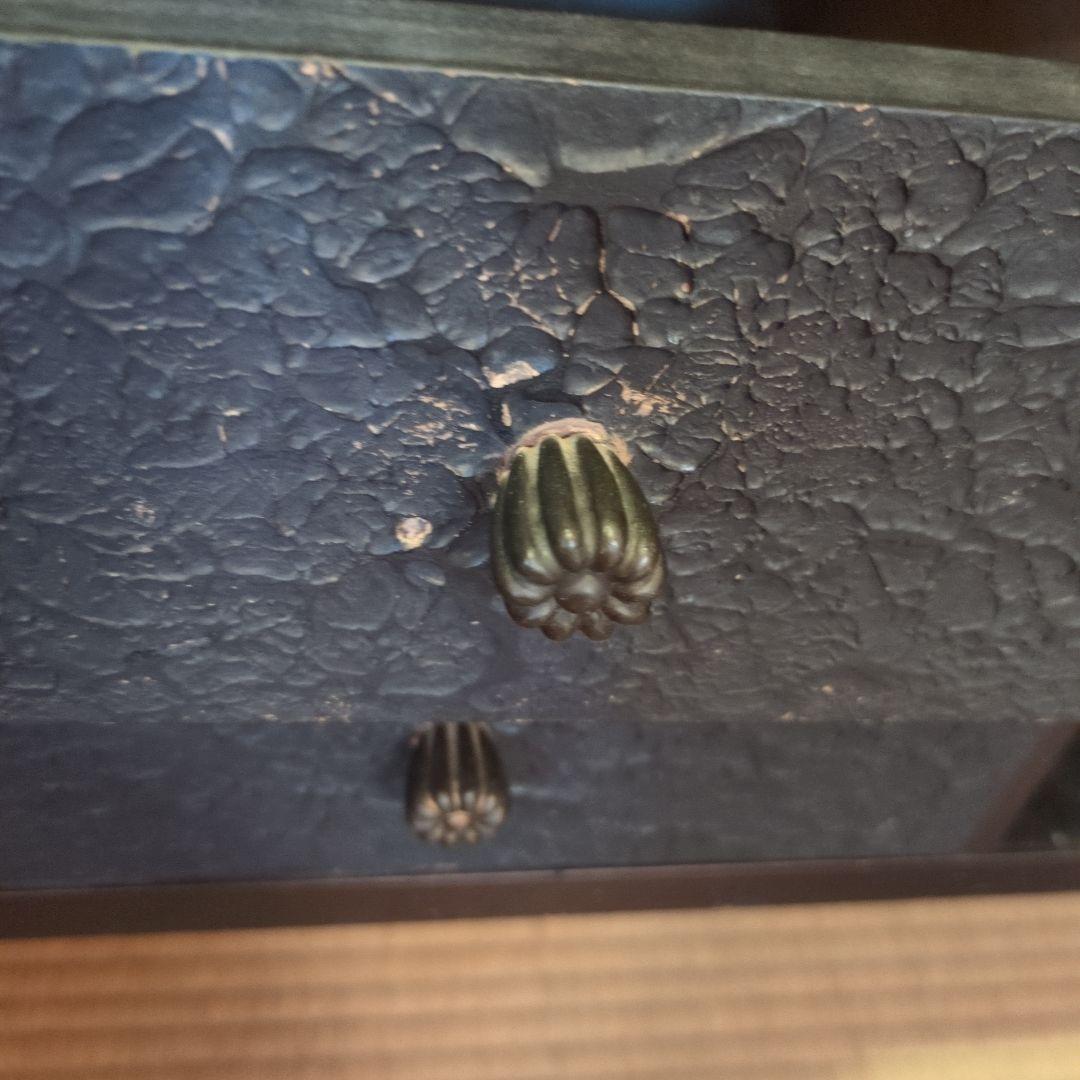 ★アンティーク茶箪笥★鎌倉彫り 違い棚 飾り棚