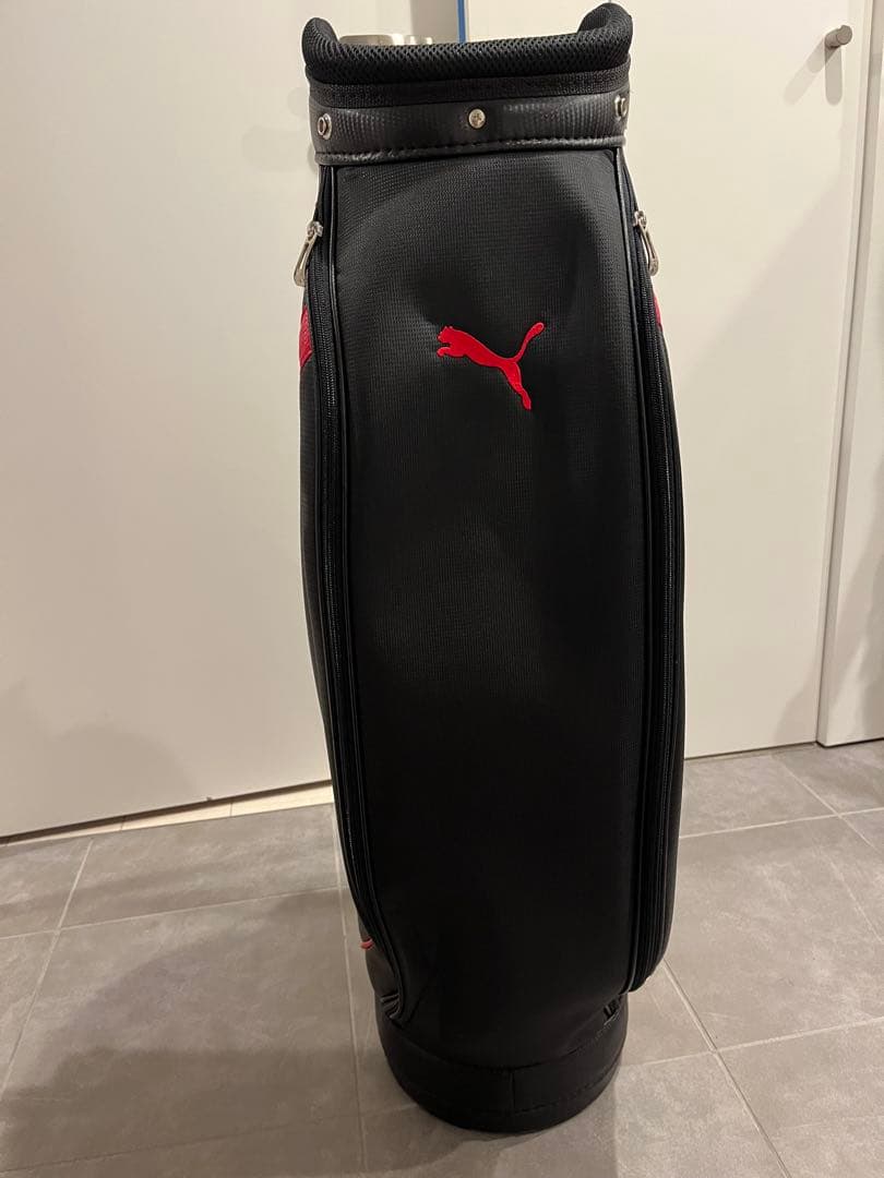 Puma キャディバッグ 黒/赤 練習場のみ使用 室内保管