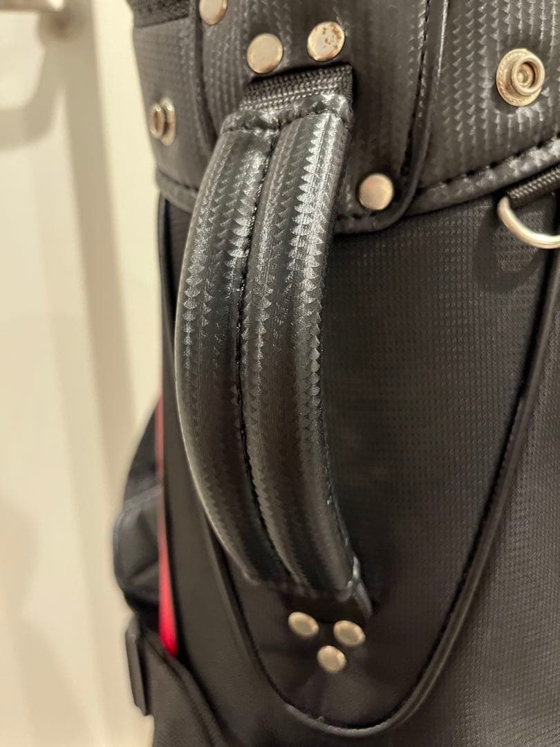 Puma キャディバッグ 黒/赤 練習場のみ使用 室内保管