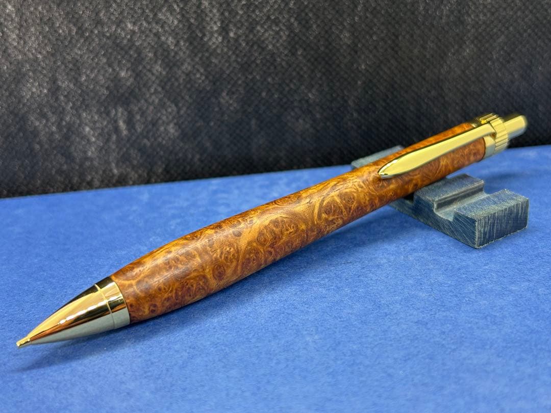 【早い者勝ち】極上花梨瘤　シャープペンシル0.5 木軸ペン　加藤金属