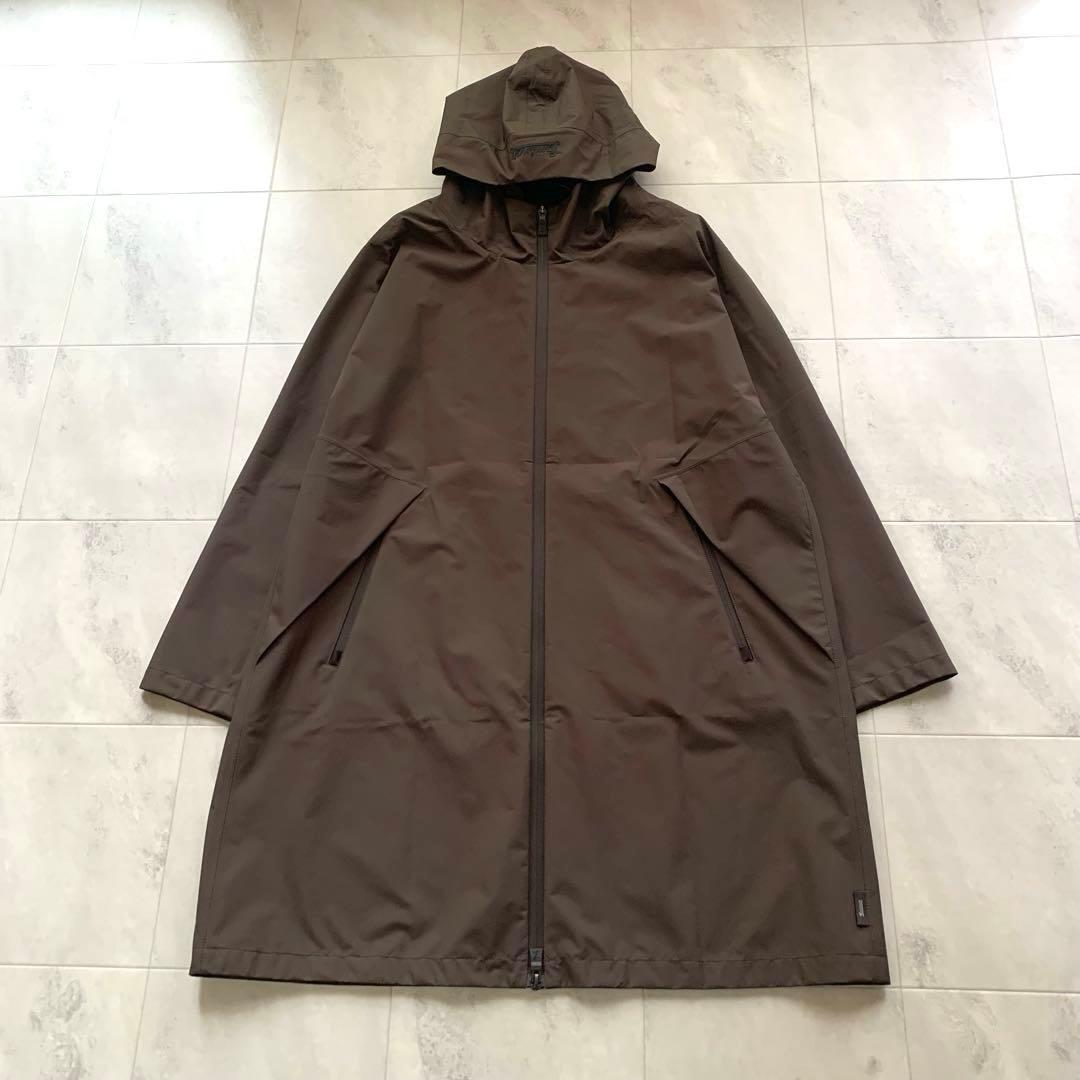 美品♡ ヘルノ ラミナー ゴアテックス ナイロン コート フード ブラウン 42