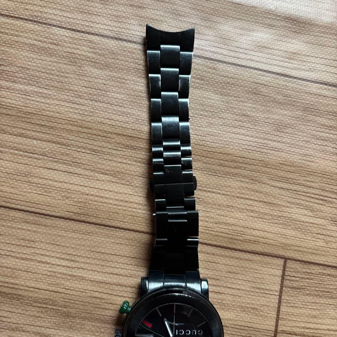 GUCCI クロノグラフ ブラック ステンレス