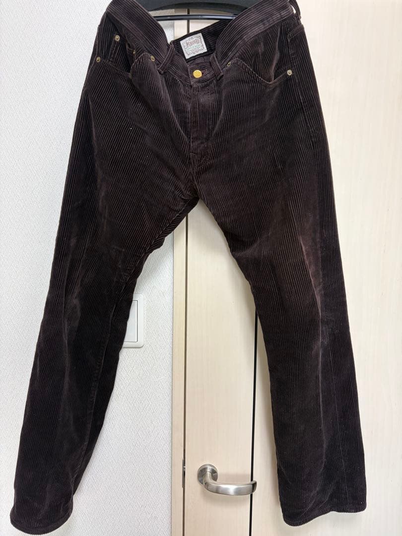 NEIGHBORHOOD コーデュロイ ストレートパンツ ダークブラウン
