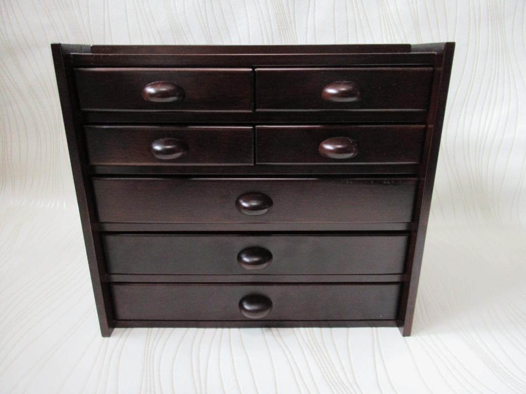 ほぼ未使用木製シェルフ 木工 小物入れ 引き出し トレー 豊岡クラフト 森林楽