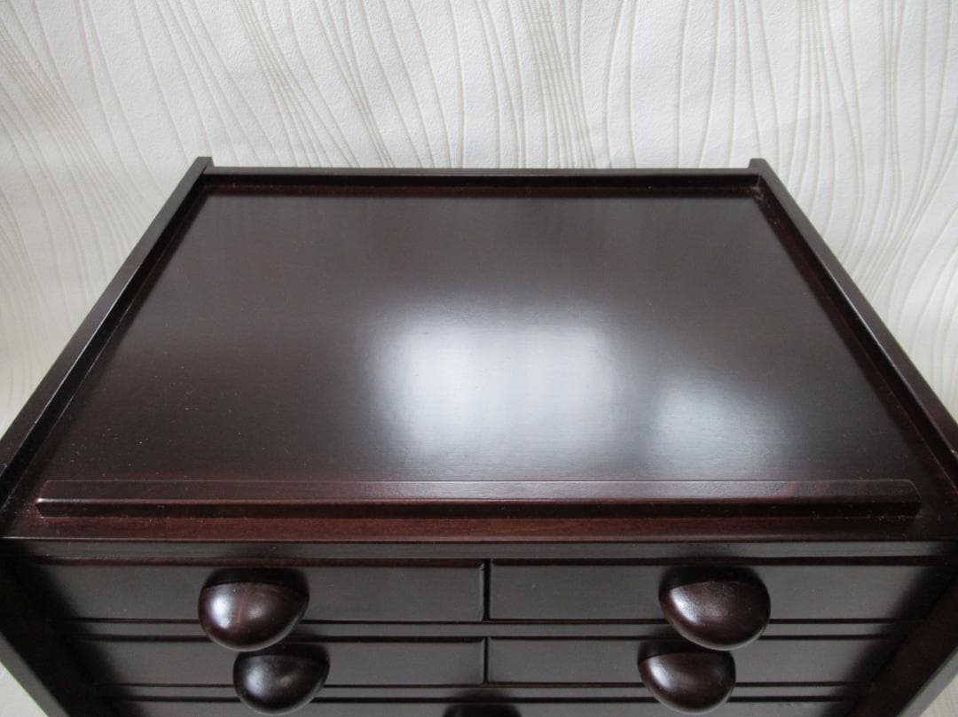 ほぼ未使用木製シェルフ 木工 小物入れ 引き出し トレー 豊岡クラフト 森林楽