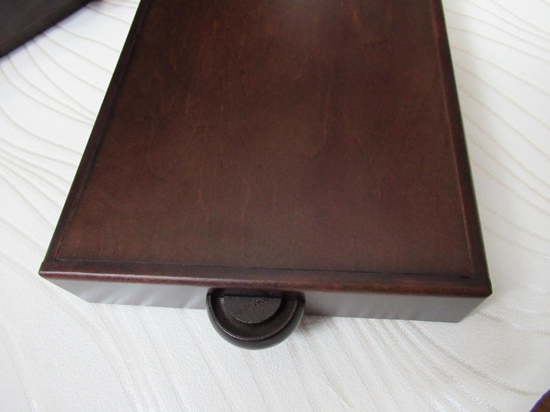 ほぼ未使用木製シェルフ 木工 小物入れ 引き出し トレー 豊岡クラフト 森林楽