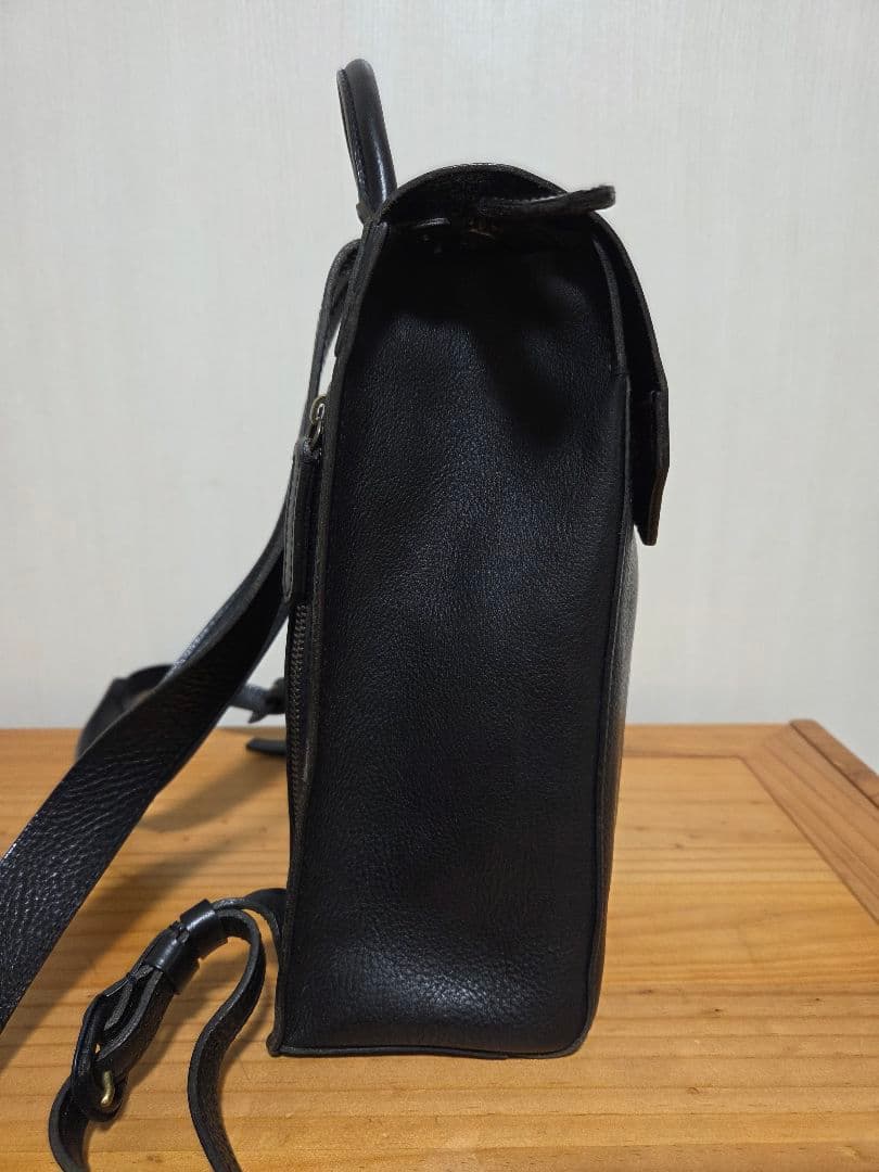 genten ミネルヴァ コンパクトリュック(ブラック) 　ランドセル　牛革