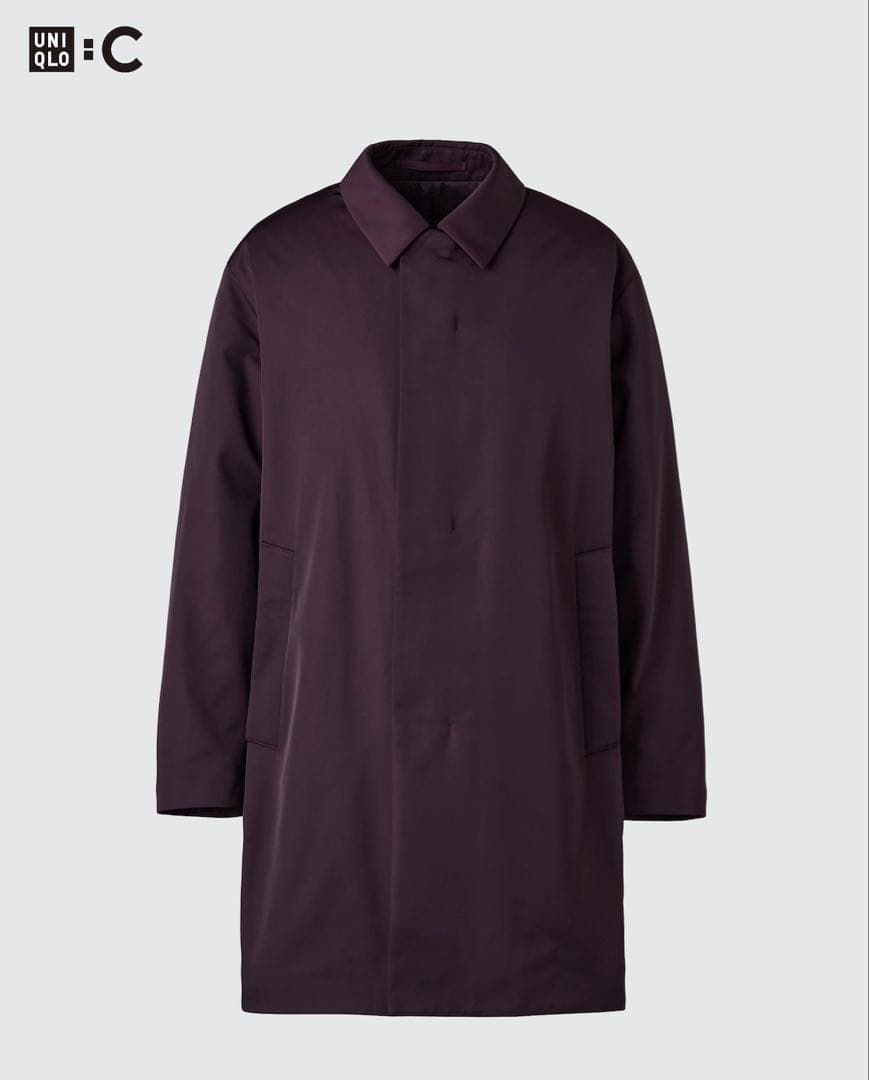 ユニクロC パフテックハーフコート ブラック　XXL 新品（試着のみ）