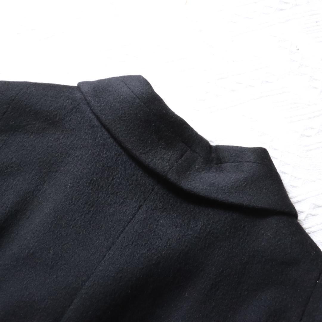 極美品！カシミア100％！高級ロングコート　丸襟　チェスターコート　マキシ丈